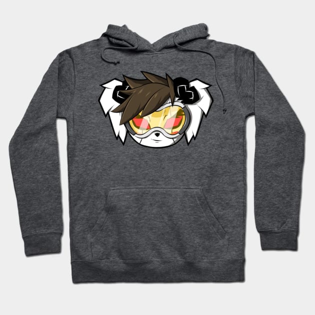 Overwatch Tracer Panda Hoodie by MsPandAlyssa